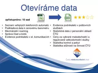 otev r me data