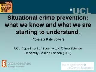 Situational crime prevention: what we know and what we are starting to understand.
