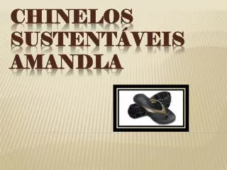 chinelos sustent veis amandla
