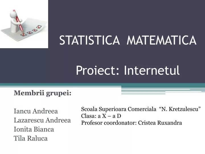 statistica matematica proiect internetul