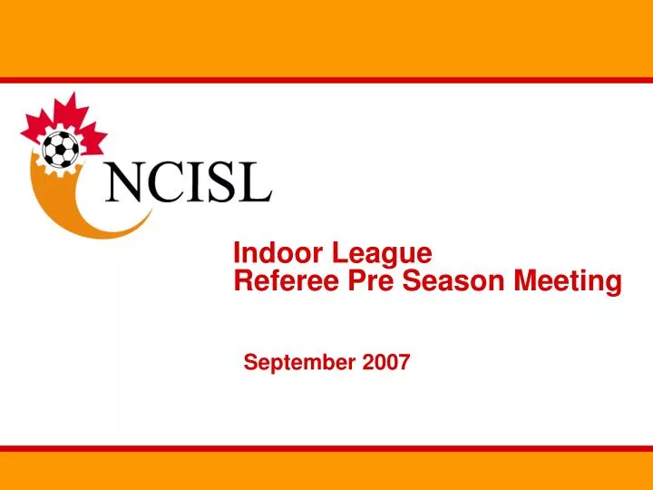 indoor league referee pre season meeting