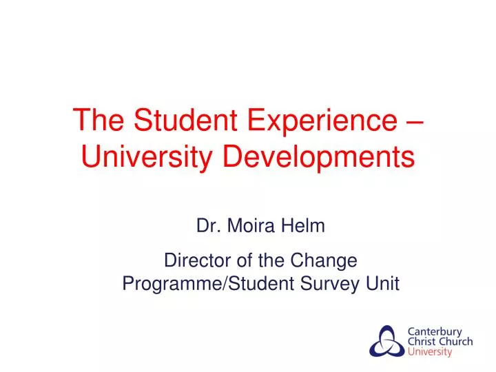 the student experience university developments