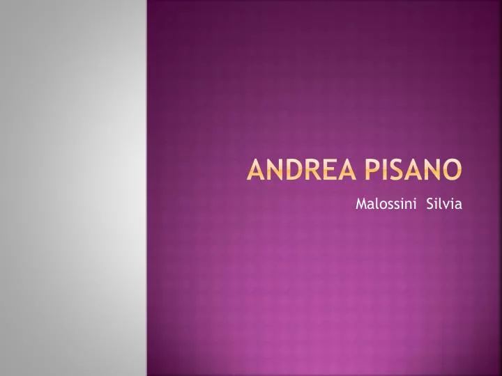 andrea pisano