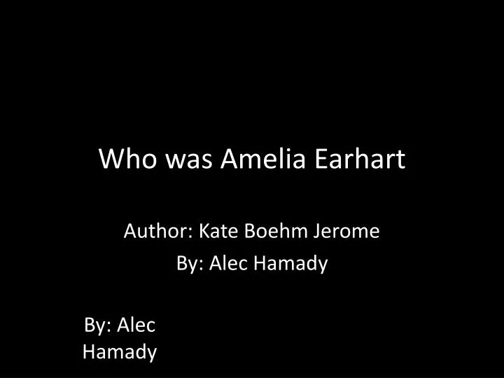 who was amelia earhart