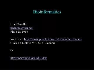 Bioinformatics