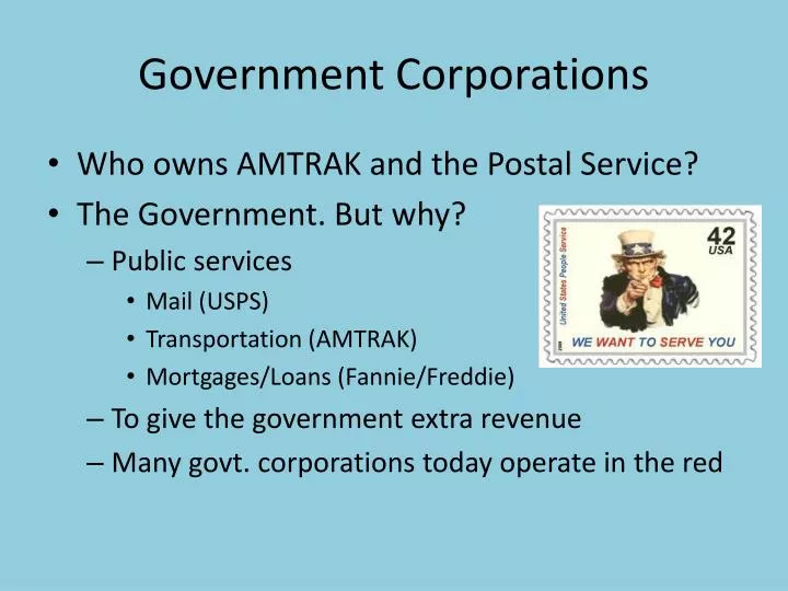 government corporations