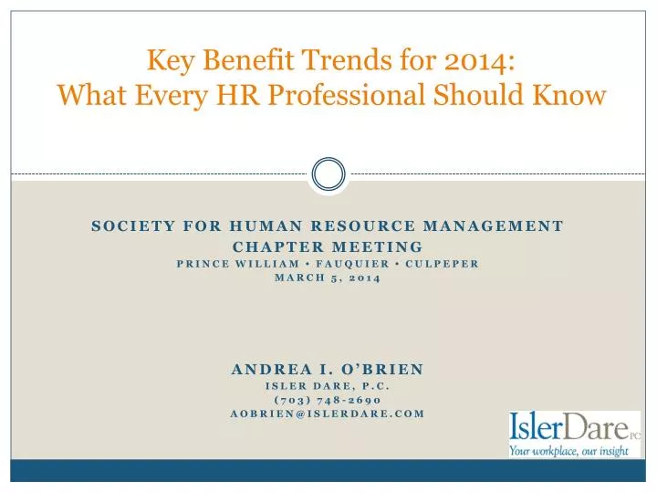 key benefit trends for 2014 what every hr professional should know