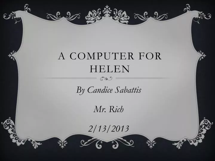 a computer for h elen