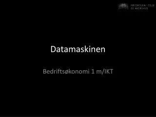 datamaskinen