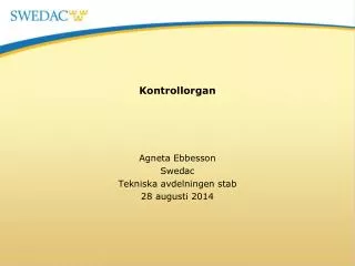 kontrollorgan
