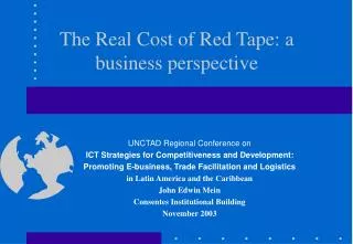 the real cost of red tape a business perspective