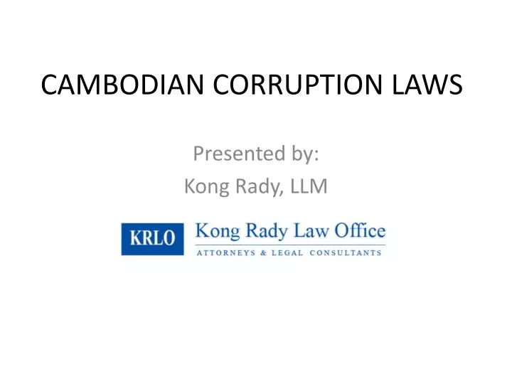 cambodian corruption laws