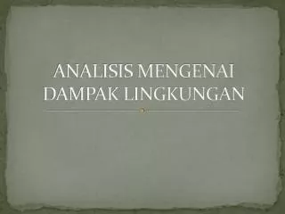 analisis mengenai dampak lingkungan