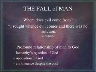 the fall of man