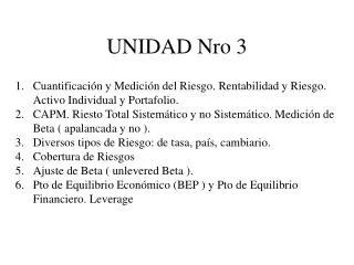 unidad nro 3