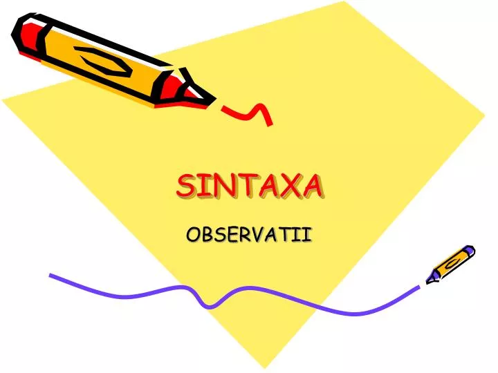 sintaxa