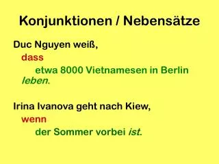 konjunktionen nebens tze
