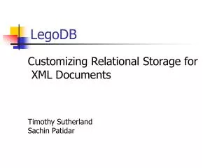 LegoDB