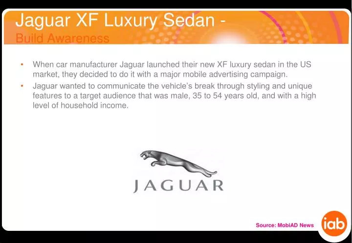 jaguar xf luxury sedan build awareness