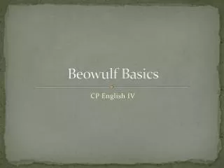 Beowulf Basics