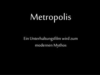 metropolis