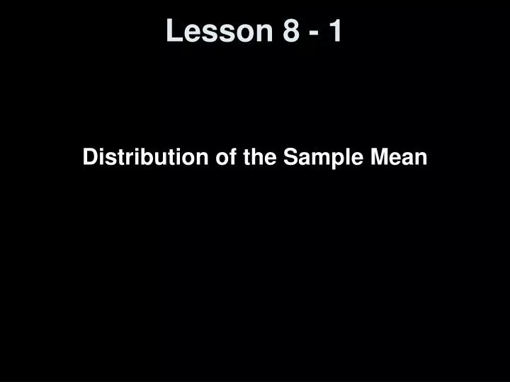 lesson 8 1