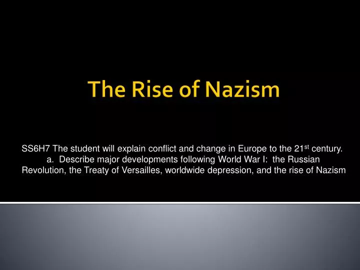the rise of nazism