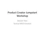 Product Creator Jumpstart Workshop - slide 1