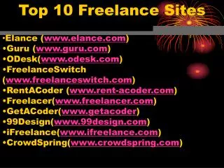 Top 10 Freelance Sites