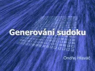 generov n sudoku