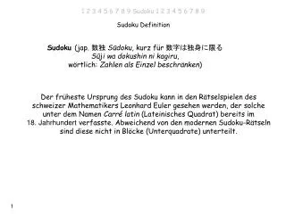 sudoku definition