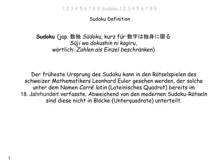 sudoku definition