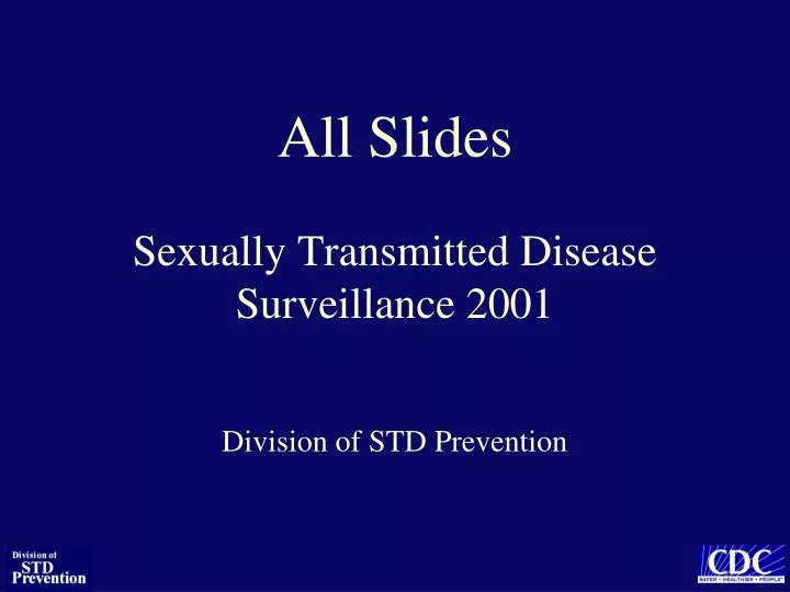 all slides sexually transmitted disease surveillance 2001