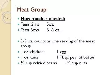 Meat Group: