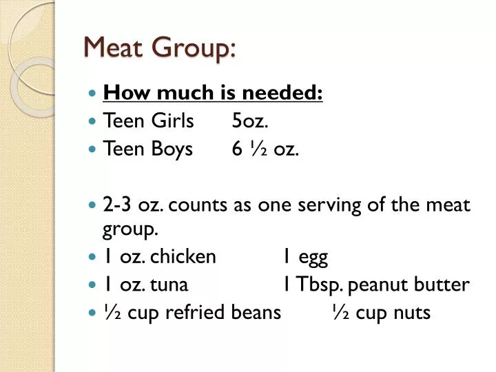 meat group