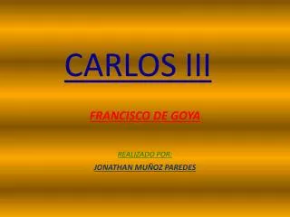 carlos iii