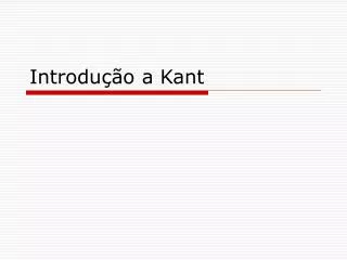 introdu o a kant