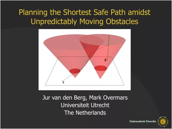 planning the shortest safe path amidst unpredictably moving obstacles