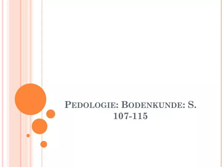 pedologie bodenkunde s 107 115