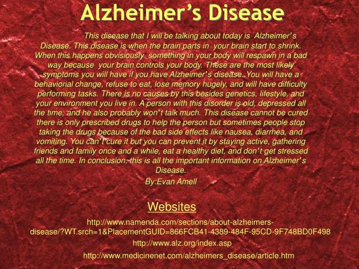 alzheimer s disease