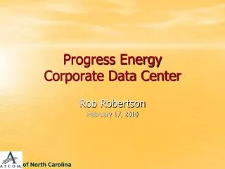 Progress Energy Corporate Data Center