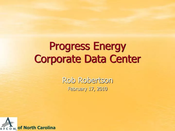 progress energy corporate data center