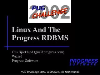Linux And The Progress RDBMS