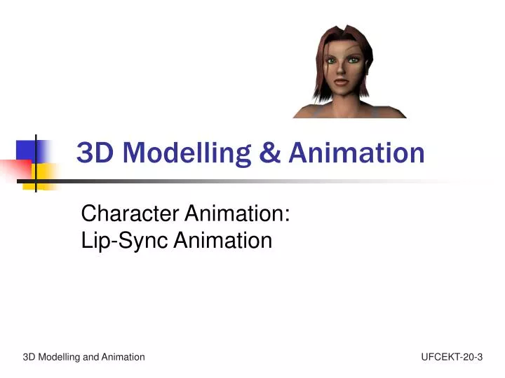 3d modelling animation