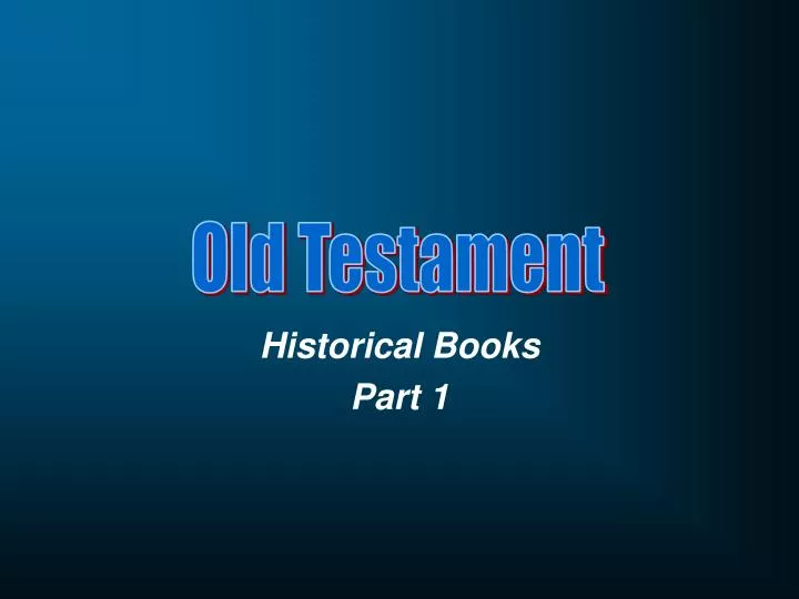 historical books part 1