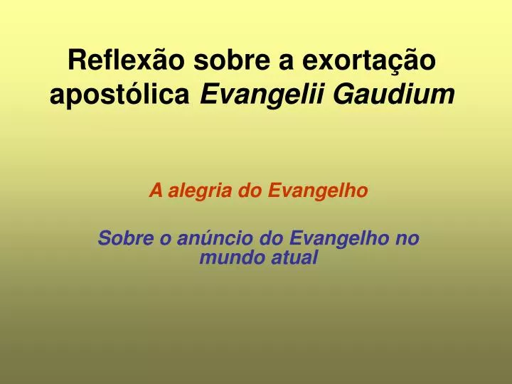 Resumo - Gaudium ET Spes - Recentes - 1