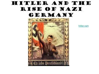 Hitler and the Rise of Nazi Germany
