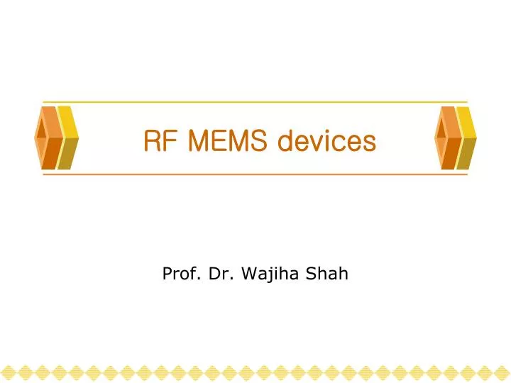 rf mems devices