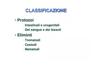 classificazione