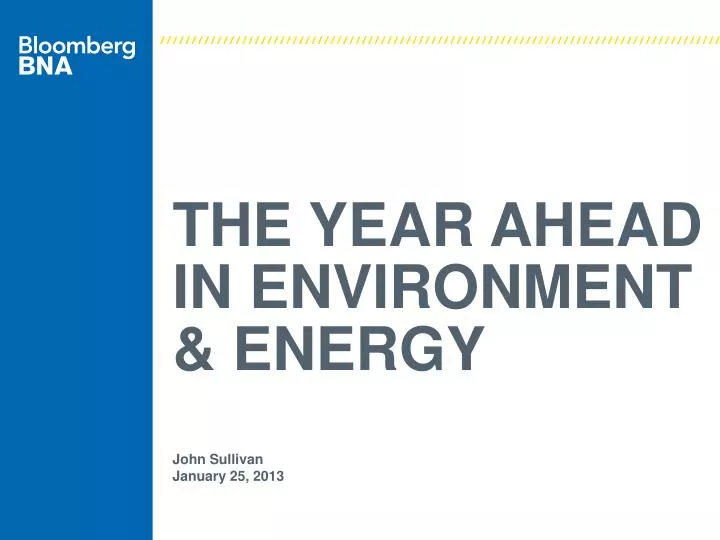 the year ahead in environment energy